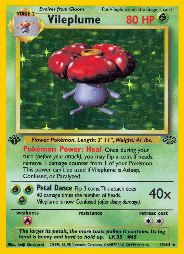 Vileplume (15/64) [Jungle 1st Edition] | Game Haven TX