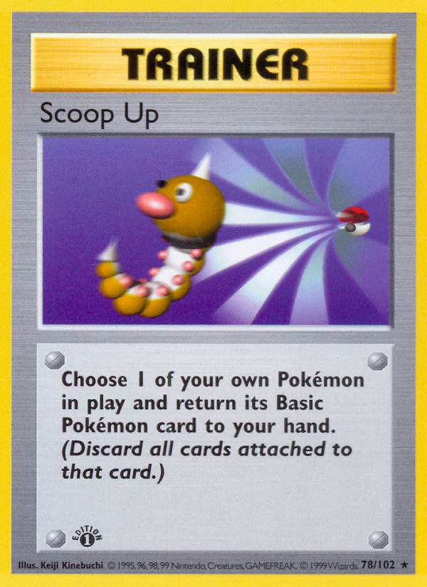 Scoop Up (78/102) (Shadowless) [Base Set 1st Edition] | Game Haven TX
