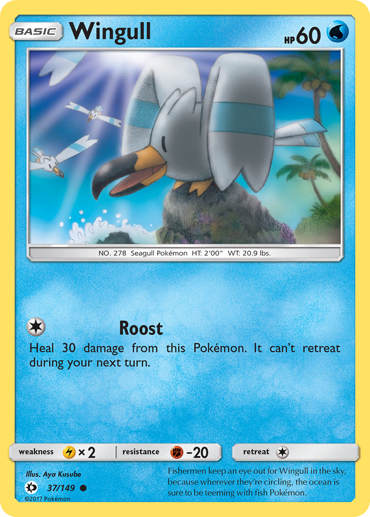 Wingull (37/149) [Sun & Moon: Base Set] | Game Haven TX