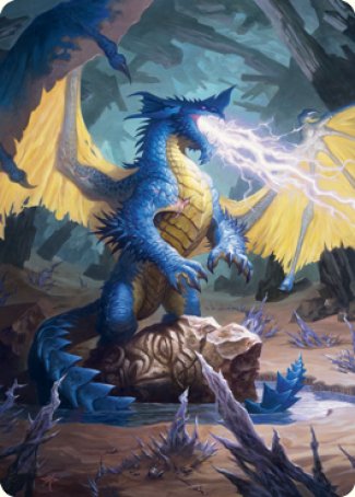 Blue Dragon Art Card [Dungeons & Dragons: Adventures in the Forgotten Realms Art Series] | Game Haven TX