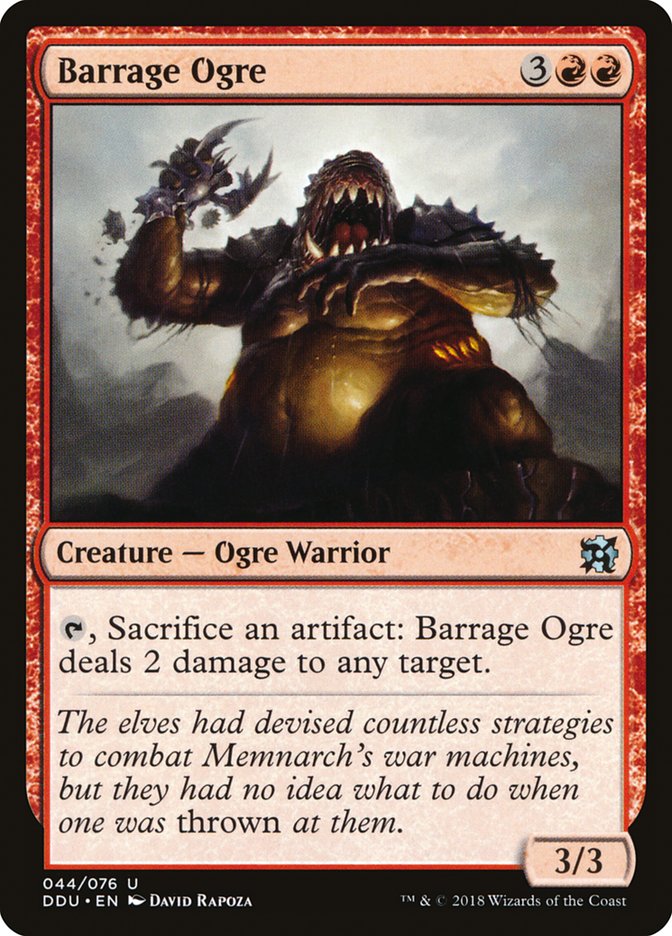 Barrage Ogre [Duel Decks: Elves vs. Inventors] | Game Haven TX