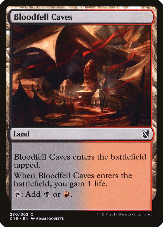 Bloodfell Caves [Commander 2019] | Game Haven TX
