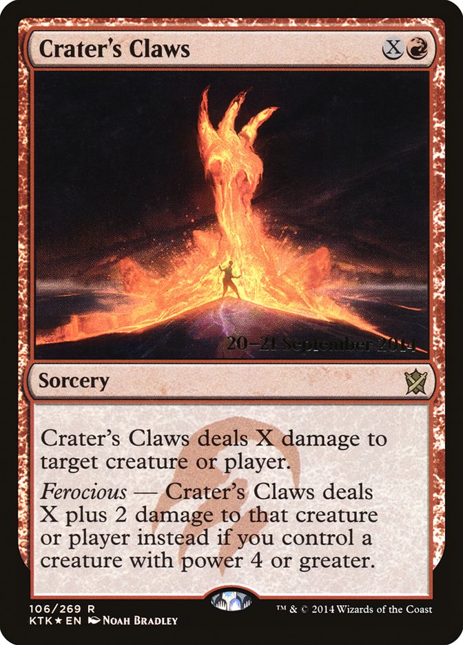 Crater's Claws [Khans of Tarkir Promos] | Game Haven TX