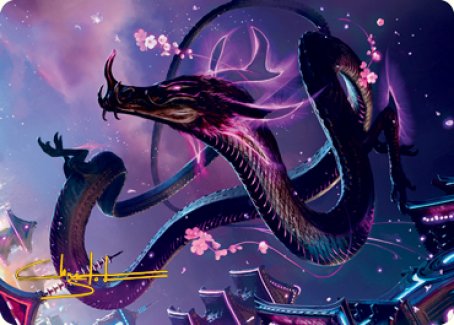 Junji, the Midnight Sky 1 Art Card (Gold-Stamped Signature) [Kamigawa: Neon Dynasty Art Series] | Game Haven TX