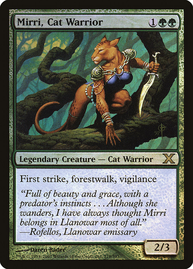 Mirri, Cat Warrior (Premium Foil) [Tenth Edition] | Game Haven TX
