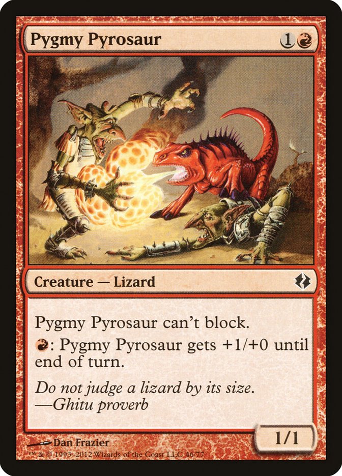 Pygmy Pyrosaur [Duel Decks: Venser vs. Koth] | Game Haven TX