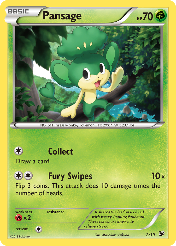 Pansage (2/39) [XY: Kalos Starter Set] | Game Haven TX