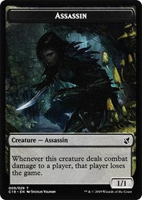 Assassin // Morph Double-sided Token [Commander 2019 Tokens] | Game Haven TX