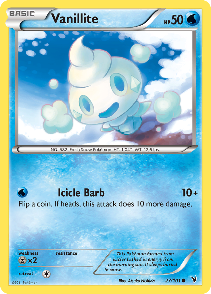 Vanillite (27/101) [Black & White: Noble Victories] | Game Haven TX