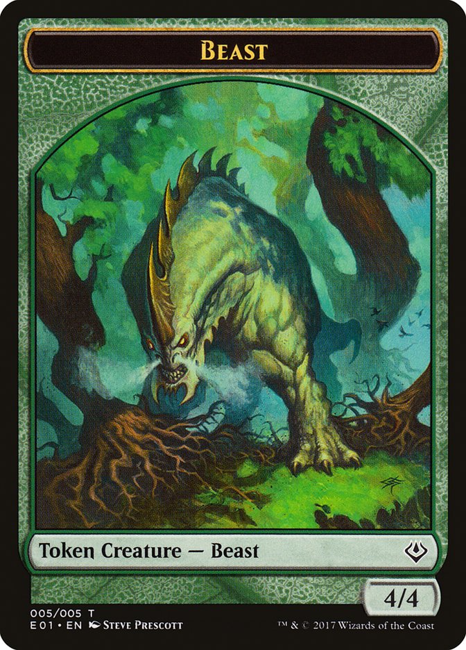 Beast (005/005) [Archenemy: Nicol Bolas Tokens] | Game Haven TX