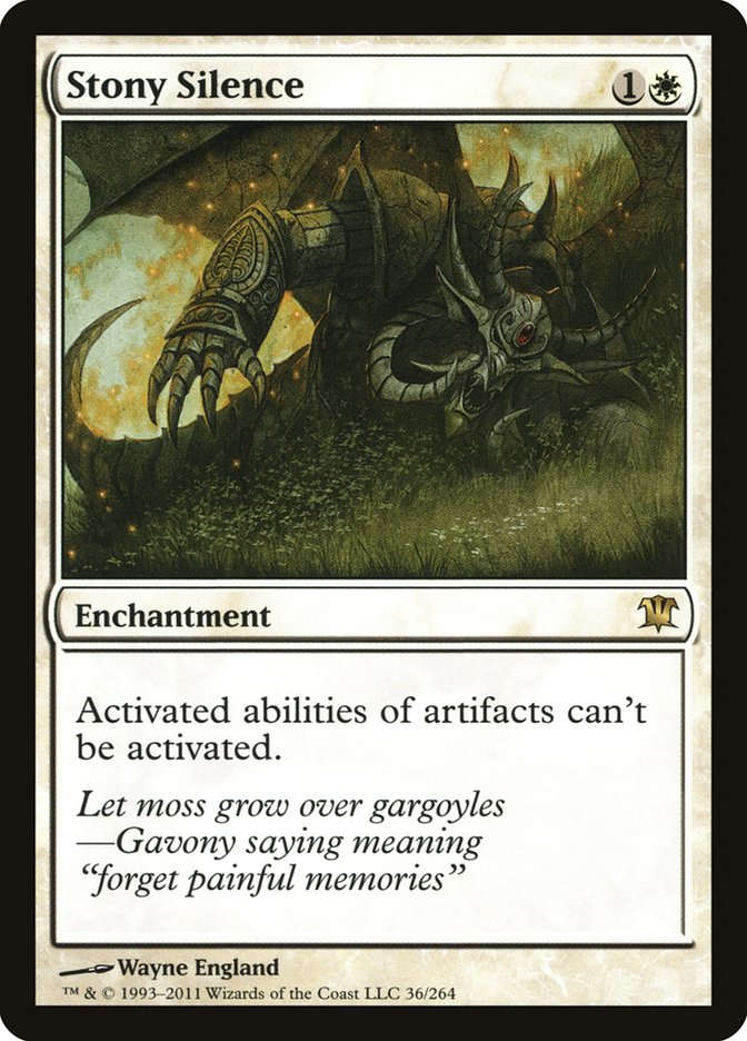 Stony Silence [Innistrad] | Game Haven TX