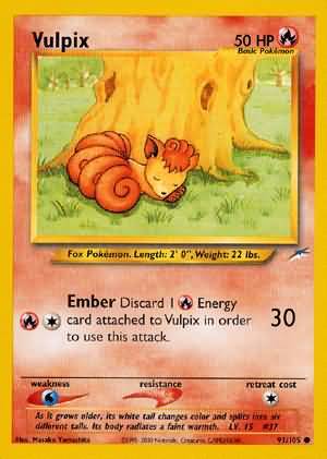 Vulpix (91/105) [Neo Destiny Unlimited] | Game Haven TX