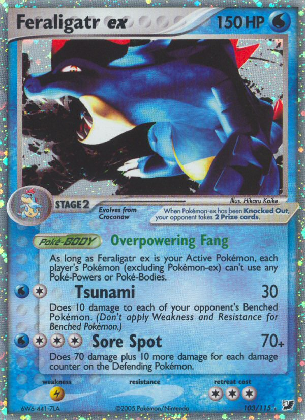 Feraligatr ex (103/115) [EX: Unseen Forces] | Game Haven TX