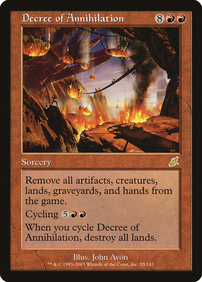 Decree of Annihilation [Scourge] | Game Haven TX
