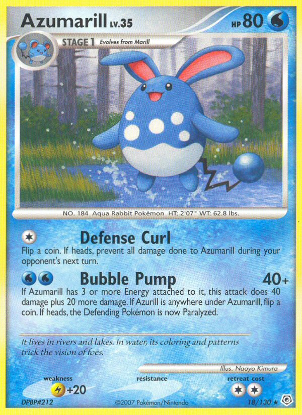 Azumarill (18/130) [Diamond & Pearl: Base Set] | Game Haven TX