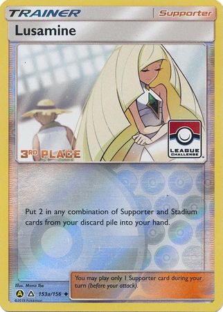 Lusamine (153a/156) (League Challenge Alt Art 3rd Place) [Sun & Moon: Ultra Prism] | Game Haven TX