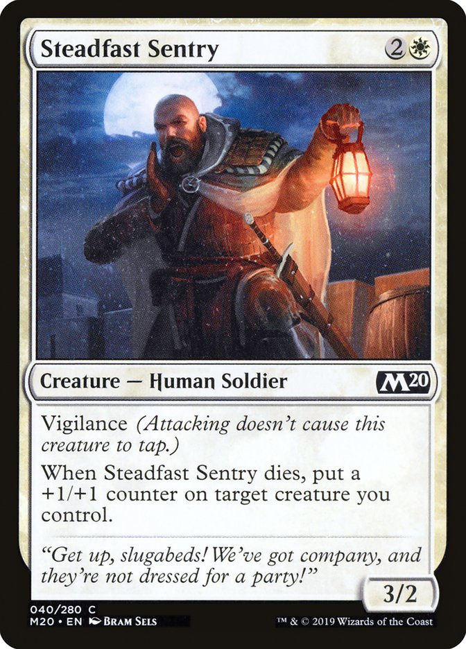 Steadfast Sentry [Core Set 2020] | Game Haven TX