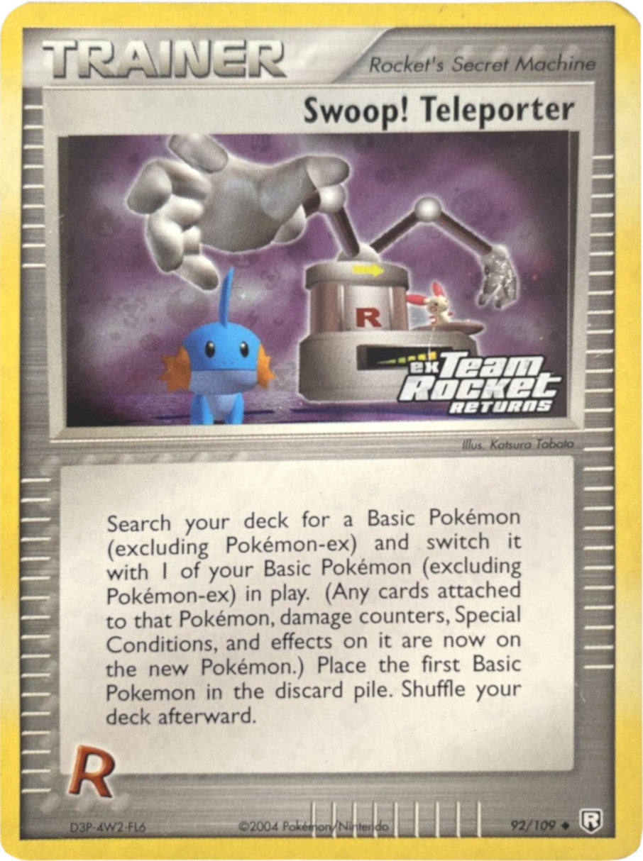 Swoop! Teleporter (92/109) (Stamped) [EX: Team Rocket Returns] | Game Haven TX