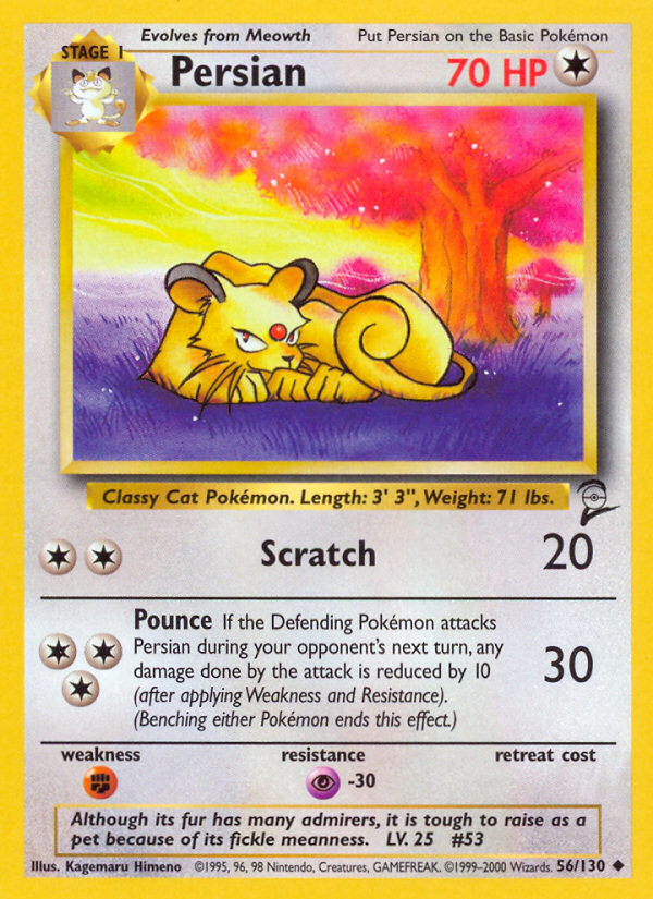 Persian (56/130) [Base Set 2] | Game Haven TX