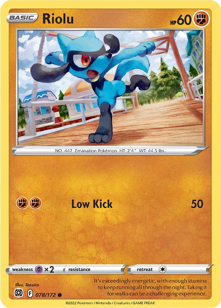 Riolu (078/172) [Sword & Shield: Brilliant Stars] | Game Haven TX