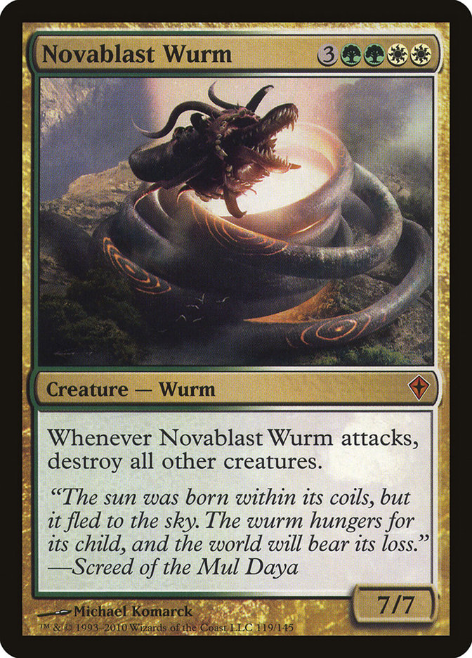 Novablast Wurm [Worldwake] | Game Haven TX