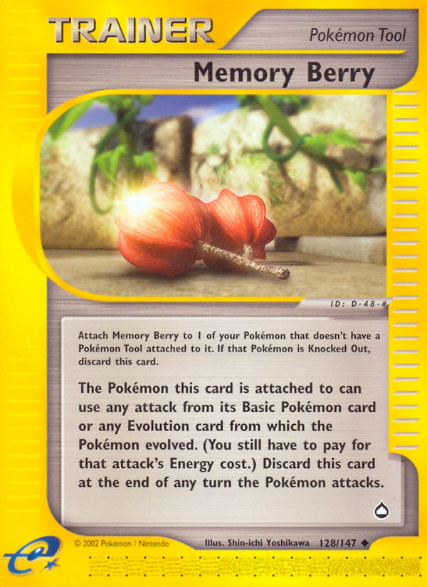 Memory Berry (128/147) [Aquapolis] | Game Haven TX