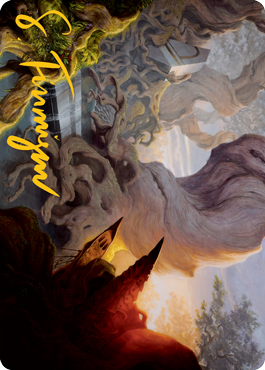 Yavimaya, Cradle of Growth Art Card (Gold-Stamped Signature) [Modern Horizons 2 Art Series] | Game Haven TX