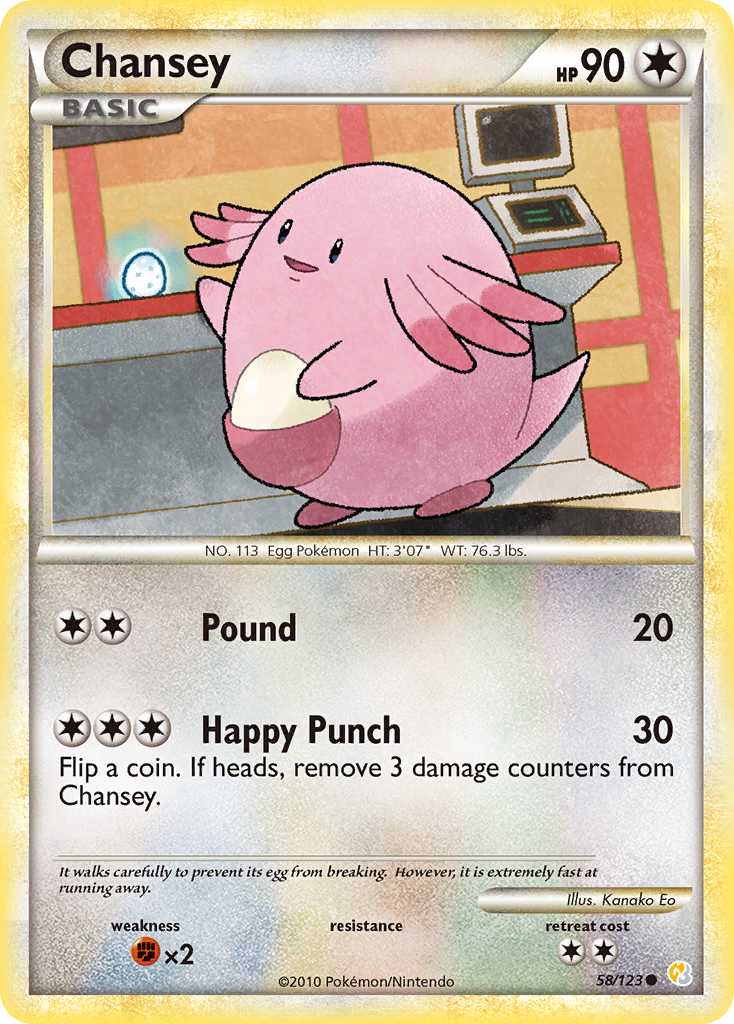Chansey (58/123) [HeartGold & SoulSilver: Base Set] | Game Haven TX