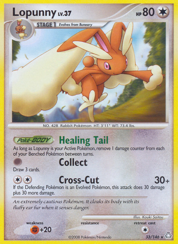Lopunny (33/146) [Diamond & Pearl: Legends Awakened] | Game Haven TX