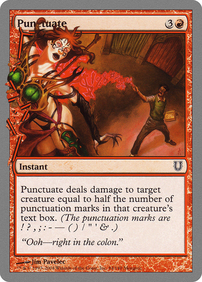 Punctuate [Unhinged] | Game Haven TX