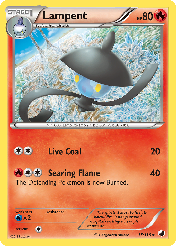 Lampent (15/116) [Black & White: Plasma Freeze] | Game Haven TX
