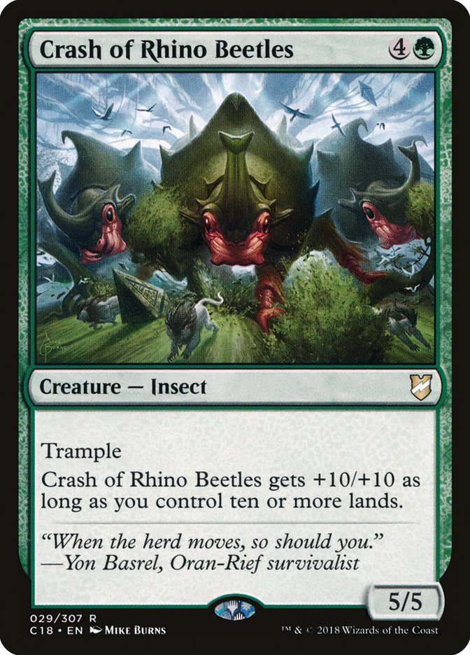Crash of Rhino Beetles [Commander 2018] | Game Haven TX