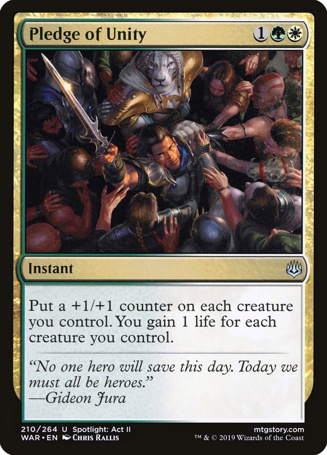 Pledge of Unity [War of the Spark] | Game Haven TX