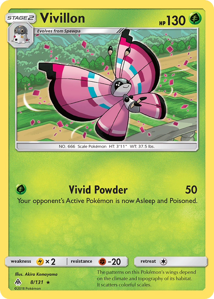 Vivillon (8/131) [Sun & Moon: Forbidden Light] | Game Haven TX