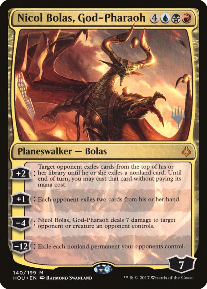 Nicol Bolas, God-Pharaoh (Promo Pack) [Hour of Devastation Promos] | Game Haven TX