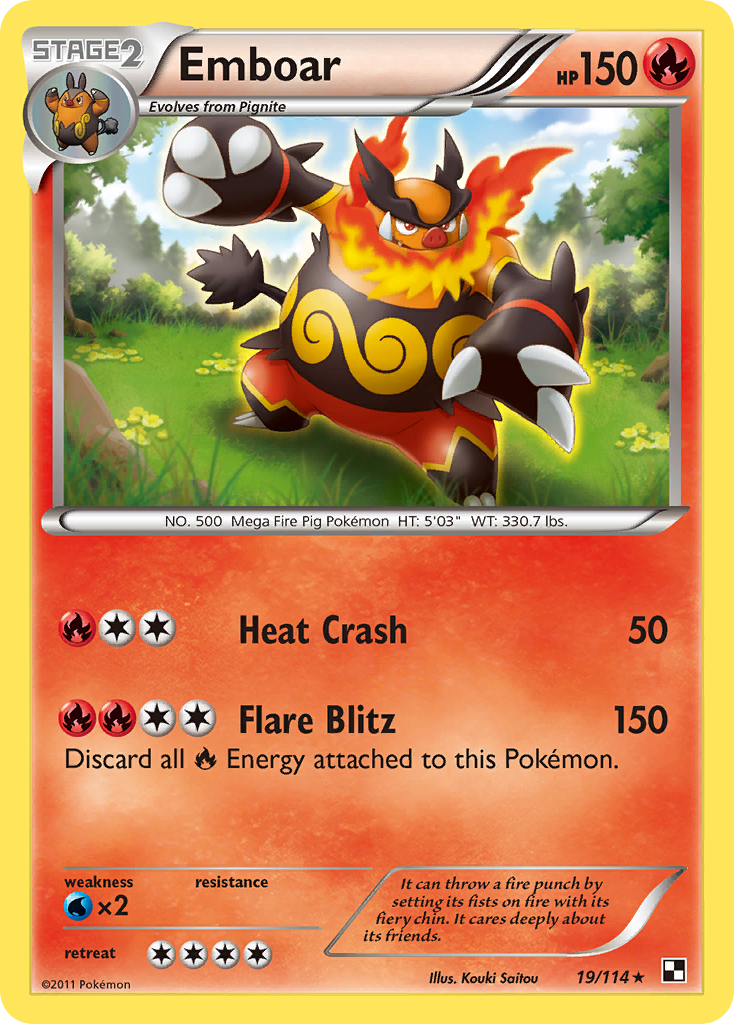 Emboar (19/114) [Black & White: Base Set] | Game Haven TX