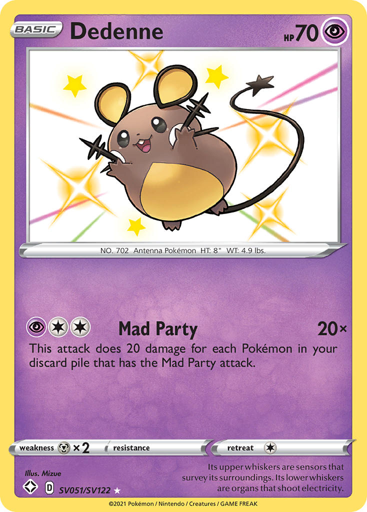 Dedenne (SV051/SV122) [Sword & Shield: Shining Fates] | Game Haven TX