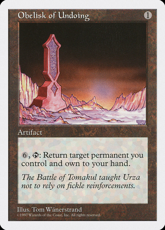 Obelisk of Undoing [Fifth Edition] | Game Haven TX