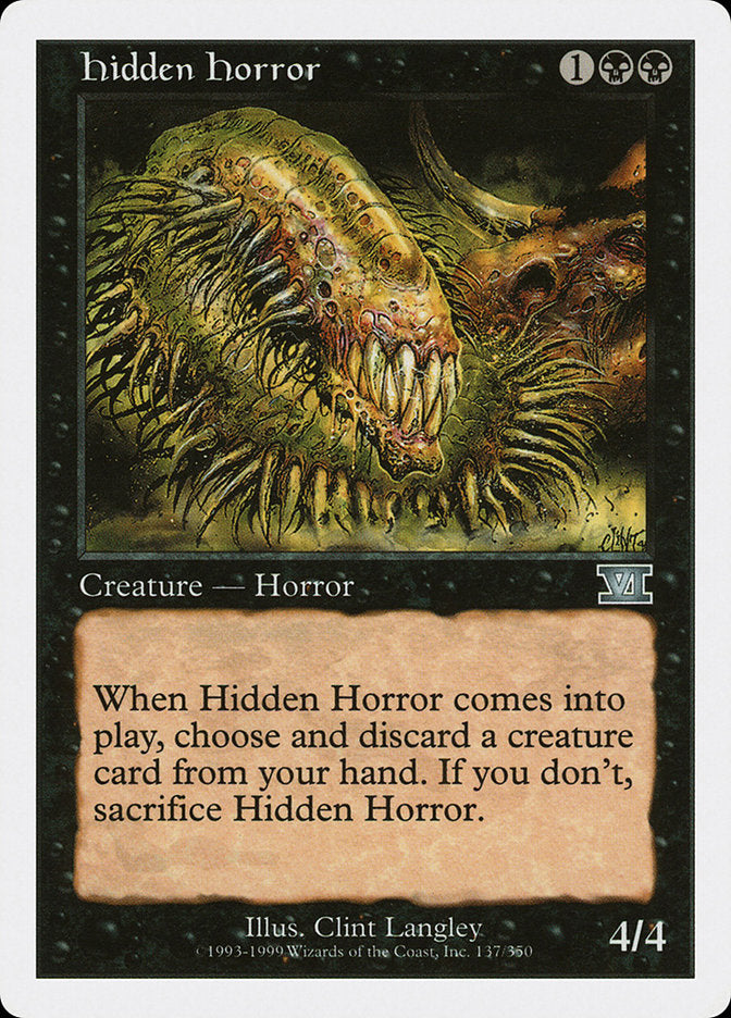 Hidden Horror [Classic Sixth Edition] | Game Haven TX