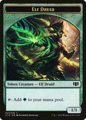 Elf Druid // Beast (020/036) Double-sided Token [Commander 2014 Tokens] | Game Haven TX