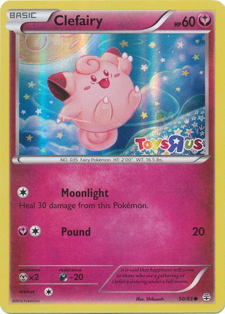 Clefairy (50/83) (Toys R Us Promo) [XY: Generations] | Game Haven TX