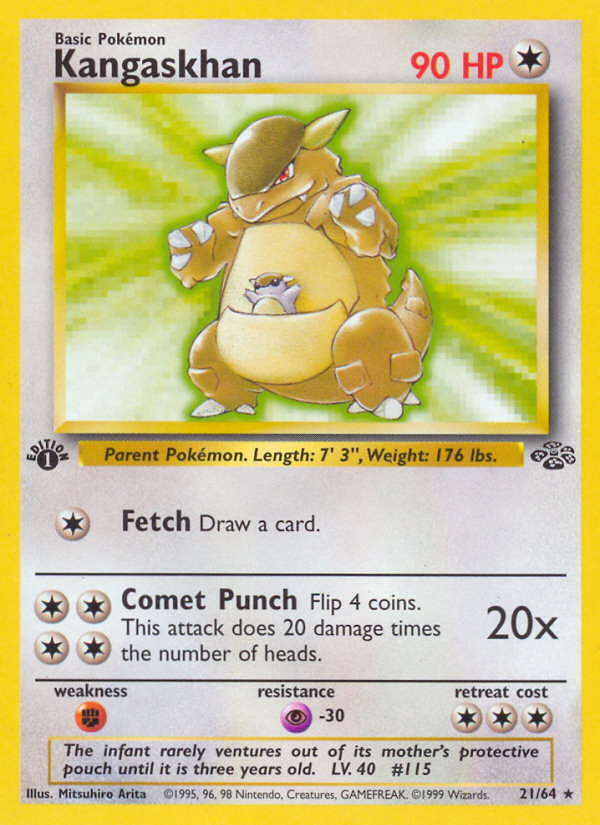 Kangaskhan (21/64) [Jungle 1st Edition] | Game Haven TX