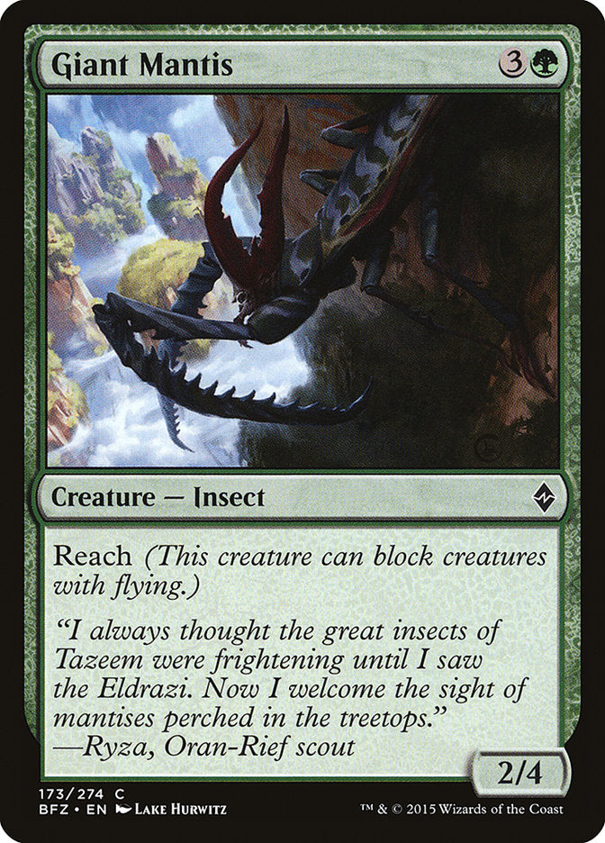 Giant Mantis [Battle for Zendikar] | Game Haven TX