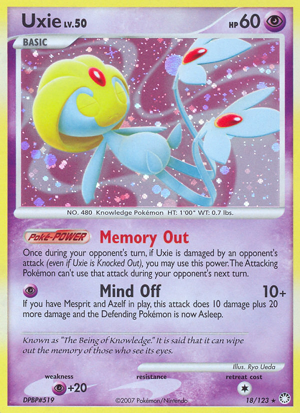 Uxie (18/123) [Diamond & Pearl: Mysterious Treasures] | Game Haven TX