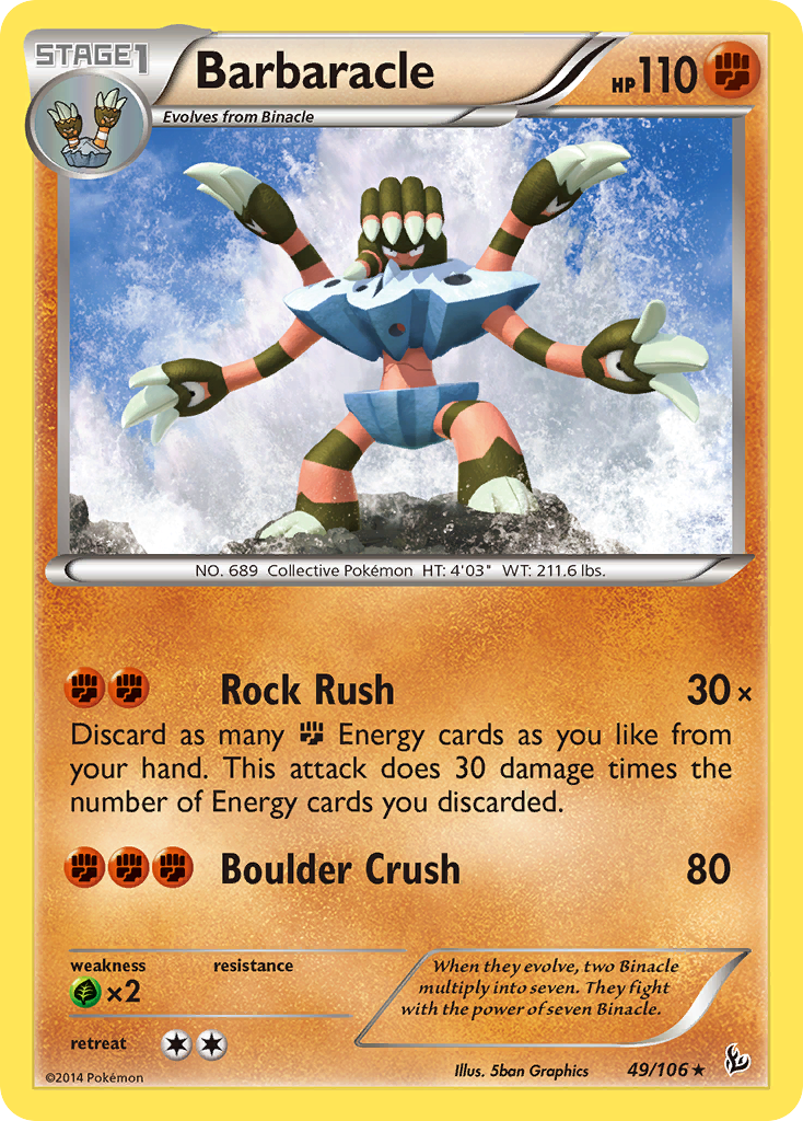 Barbaracle (49/106) [XY: Flashfire] | Game Haven TX