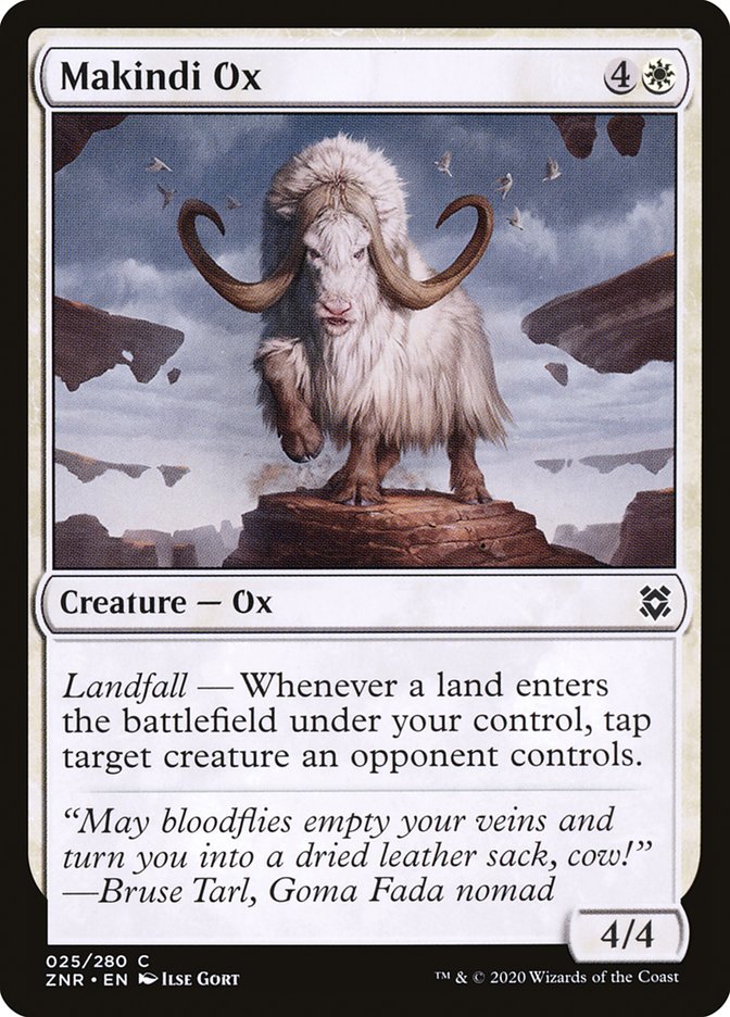 Makindi Ox [Zendikar Rising] | Game Haven TX