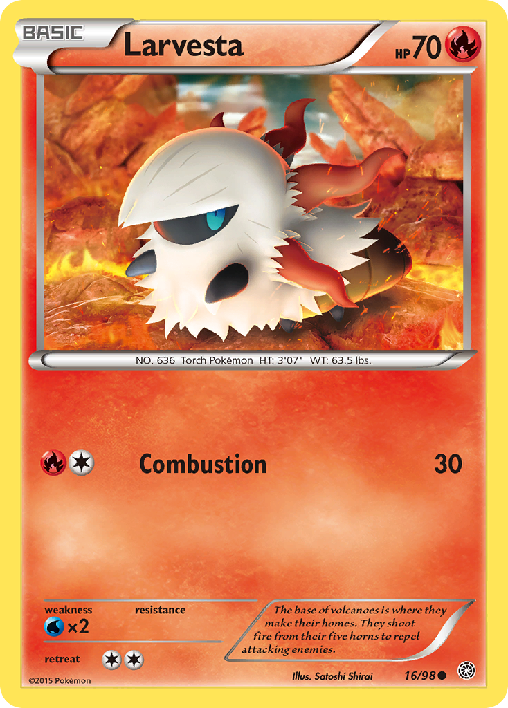 Larvesta (16/98) [XY: Ancient Origins] | Game Haven TX