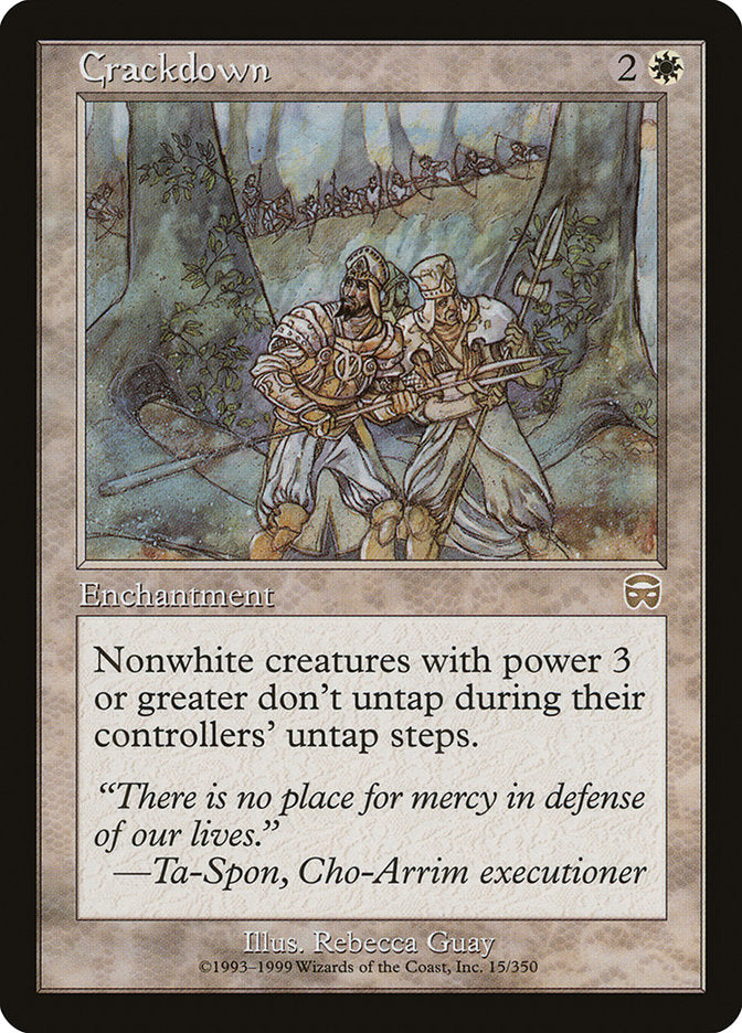 Crackdown [Mercadian Masques] | Game Haven TX