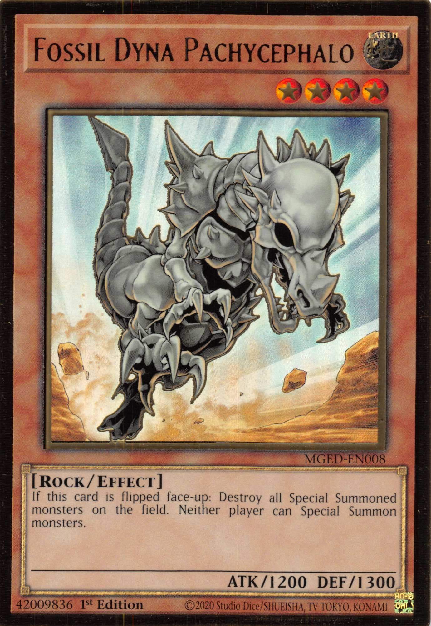 Fossil Dyna Pachycephalo [MGED-EN008] Gold Rare | Game Haven TX