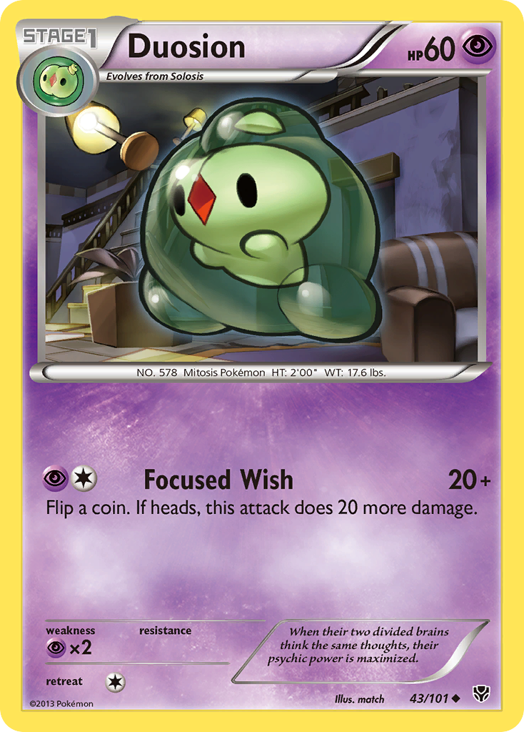 Duosion (43/101) [Black & White: Plasma Blast] | Game Haven TX